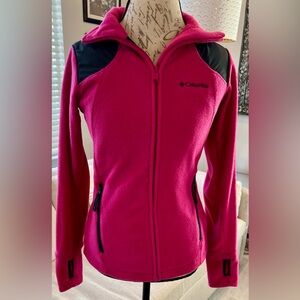 Columbia Women's Fuchsia and Black Jacket Pockets Barbie